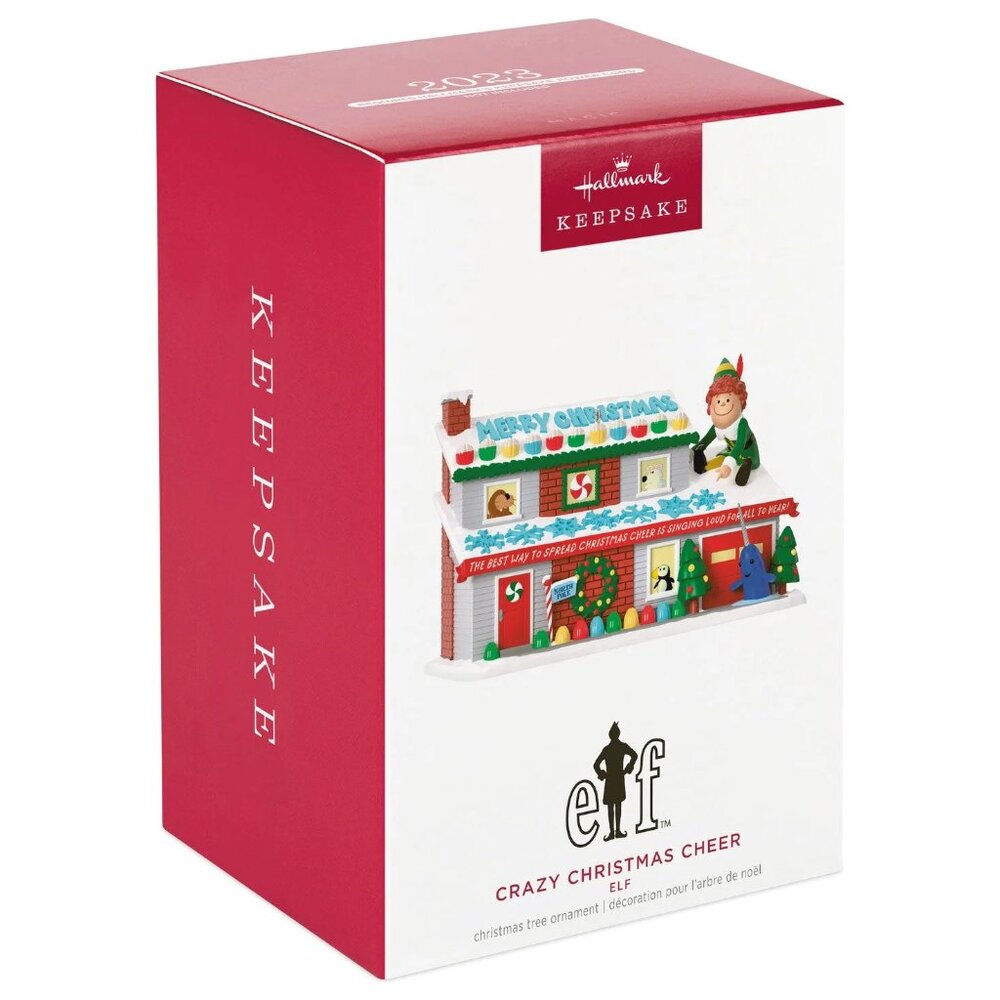 New! Elf Will Ferrell Hallmark Keepsake Christmas Ornament 2023 Light & Sound